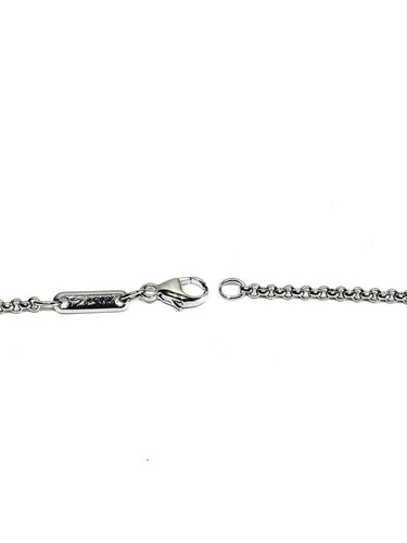 Collier Chopard - Chaîne maille forçat en or blanc 18 carats 58 Facettes 1716776