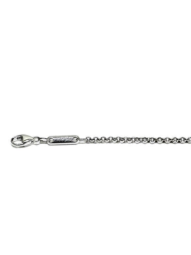 Collier Chopard - Chaîne maille forçat en or blanc 18 carats 58 Facettes 1716776