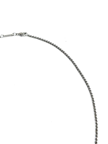 Collier Chopard - Chaîne maille forçat en or blanc 18 carats 58 Facettes 1716776