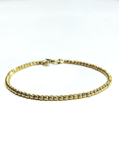 Bracelet Bracelet perlé en or jaune 18 carats 58 Facettes 1717142