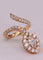 Bague 54 Bague serpent marquise en or jaune et diamants 58 Facettes P154