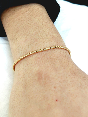 Bracelet Bracelet perles en or rose 18 carats 58 Facettes 1717158