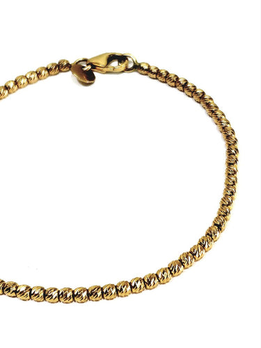 Bracelet Bracelet perles en or rose 18 carats 58 Facettes 1717158