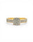 Bague 52 Solitaire - Bague en or jaune et blanc 18 carats sertie de diamants 58 Facettes 90847-ac12743