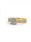 Bague 52 Solitaire - Bague en or jaune et blanc 18 carats sertie de diamants 58 Facettes 90847-ac12743