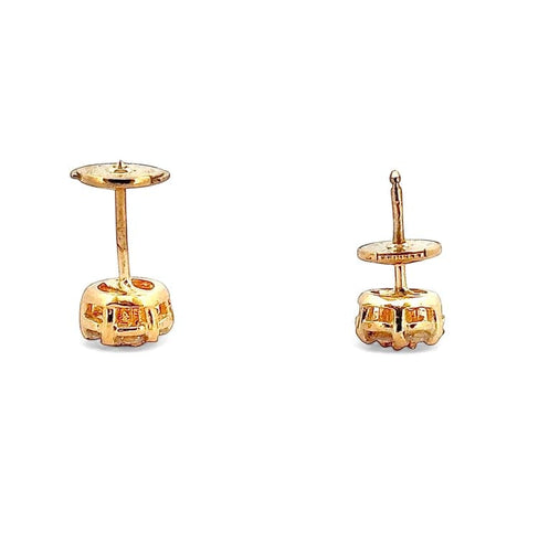 Boucles d'oreilles Boucles d’oreilles - Puces en or jaune 18 carats et diamants naturels 58 Facettes Ac12788