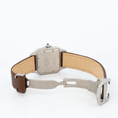Montre Cartier Panthère - Montre medium en acier et lunette en or jaune 58 Facettes 1