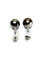 Boucles d'oreilles Boucles d’oreilles pendantes en or blanc avec perles de Tahiti et diamants 58 Facettes 1717203