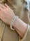 Bracelet Bracelet 2 rangs de perles en or jaune 18 carats 58 Facettes