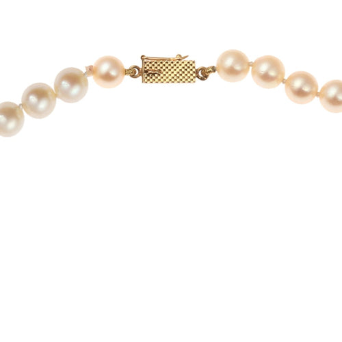 Collier Collier de perles 60,5 cm en or jaune 18 carats 58 Facettes C177