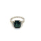 Bague 52 Bague saphir vert et diamants en or blanc 750 58 Facettes