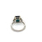 Bague 52 Bague saphir vert et diamants en or blanc 750 58 Facettes