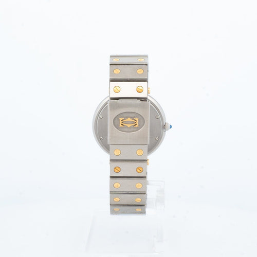 Montre Cartier Santos Vendôme - Montre quartz LM acier et or 58 Facettes 1