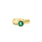 Bague 57 Bague haute joaillerie en or jaune 18 carats, émeraude et diamants 58 Facettes 50425