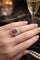 Bague 53 Bague - Rubellite ovale et diamants en platine 58 Facettes 50426