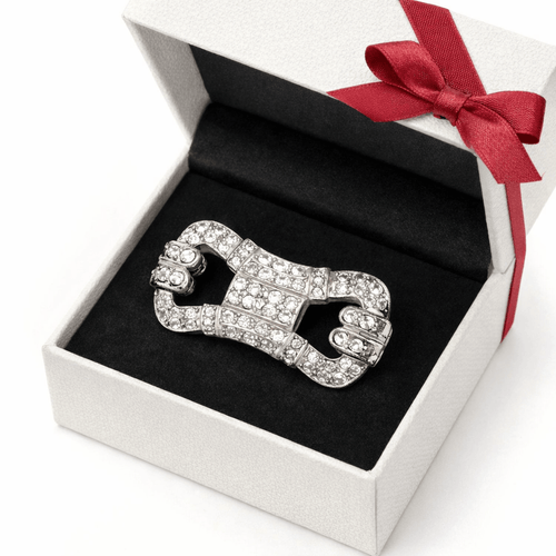 Broche Broche Art déco en or blanc 18k et diamants 58 Facettes 50427
