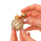 Flacon de parfum victorien français en or orné d'un treillis turquoise, vers 1860 58 Facettes 26050-0271