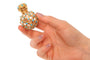 Flacon de parfum victorien français en or orné d'un treillis turquoise, vers 1860 58 Facettes 26050-0271