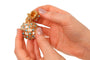 Flacon de parfum victorien français en or orné d'un treillis turquoise, vers 1860 58 Facettes 26050-0271