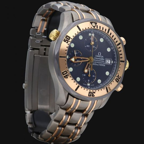 Montre Omega Seamaster - Montre chronographe automatique Date en acier 58 Facettes MT45471