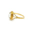 Bague 55 Bague néo-romantique à l’aigue-marine en or jaune 18k 58 Facettes 243