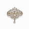 Pendentif Constantia - Broche-pendentif Art Nouveau en or jaune 18k, argent et diamants 58 Facettes 212