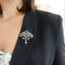 Pendentif Constantia - Broche-pendentif Art Nouveau en or jaune 18k, argent et diamants 58 Facettes 212