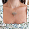 Pendentif Constantia - Broche-pendentif Art Nouveau en or jaune 18k, argent et diamants 58 Facettes 212