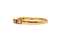 Bague 62 Bague contemporaine en or jaune 18 carats, rubis et diamants taille brillant 58 Facettes 23450