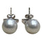 Boucles d'oreilles Boucles d'oreilles perles et diamants en or blanc 18k 58 Facettes T325