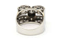 Bague 52 Bague Art déco sertie de diamants en or blanc 18 carats 58 Facettes B811