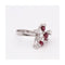 Bague Platine - Bague avec diamants et rubis en platine 950 58 Facettes UKD102947JC