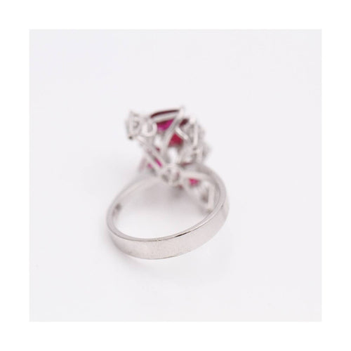 Bague Platine - Bague avec diamants et rubis en platine 950 58 Facettes UKD102947JC