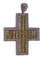 Pendentif Pendentif croix en or blanc, diamants et saphirs jaunes 58 Facettes 1729