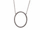 Collier Collier pendentif ovale en or blanc et diamants 58 Facettes NECK32