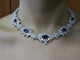 Collier Collier cocktail en or blanc, saphirs de Ceylan et diamants 58 Facettes NECK 88