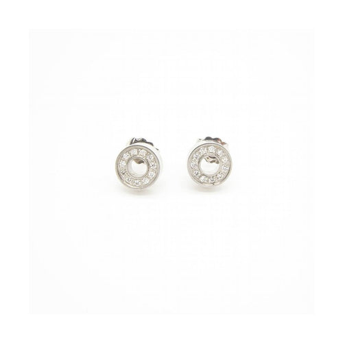 Boucles d'oreilles Boucles d’oreilles créoles - Acier 316L et diamants taille brillant 58 Facettes UKD363875SO