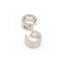 Boucles d'oreilles VETO - Boucles d’oreilles en acier 316L et diamants 0,08 ct 58 Facettes UKD363919SO