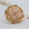 Broche Broche de col ancienne en or rose 18 carats et perle fine 58 Facettes 08-003