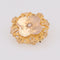 Broche Broche de col ancienne en or rose 18 carats et perle fine 58 Facettes 08-003