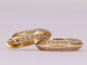 Boucles d'oreilles Boucles d'oreilles rondes en or jaune 18K et diamants 58 Facettes ME117