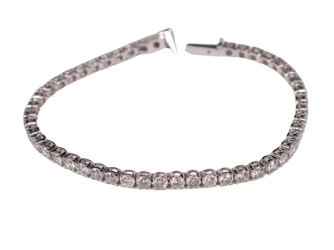 Bracelet Bracelet tennis en or blanc et diamants 58 Facettes 3188