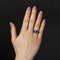 Bague 56 Bague Toi et Moi améthystes poire et diamants en or blanc 18 carats 58 Facettes DV2434-56