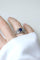 Bague 57 Bague Art déco saphir 1,14 ct et diamants en platine 58 Facettes