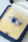 Bague 57 Bague Art déco saphir 1,14 ct et diamants en platine 58 Facettes