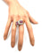 Bague 58 Bague tank en or jaune 18 carats rubis et diamants 58 Facettes bague RUDTS