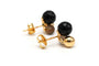 Boucles d'oreilles Boucles d'oreilles - Quartz fumé et céramique en or jaune 18 carats 58 Facettes 23448