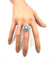 Bague 54 Bague boule en or blanc et diamants 1,25 ct 58 Facettes BAGUE BOULE DTS