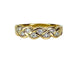 Bague 50 Bague en or jaune 18 carats sertie de diamants 58 Facettes AB680