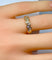 Bague 50 Bague en or jaune 18 carats sertie de diamants 58 Facettes AB680